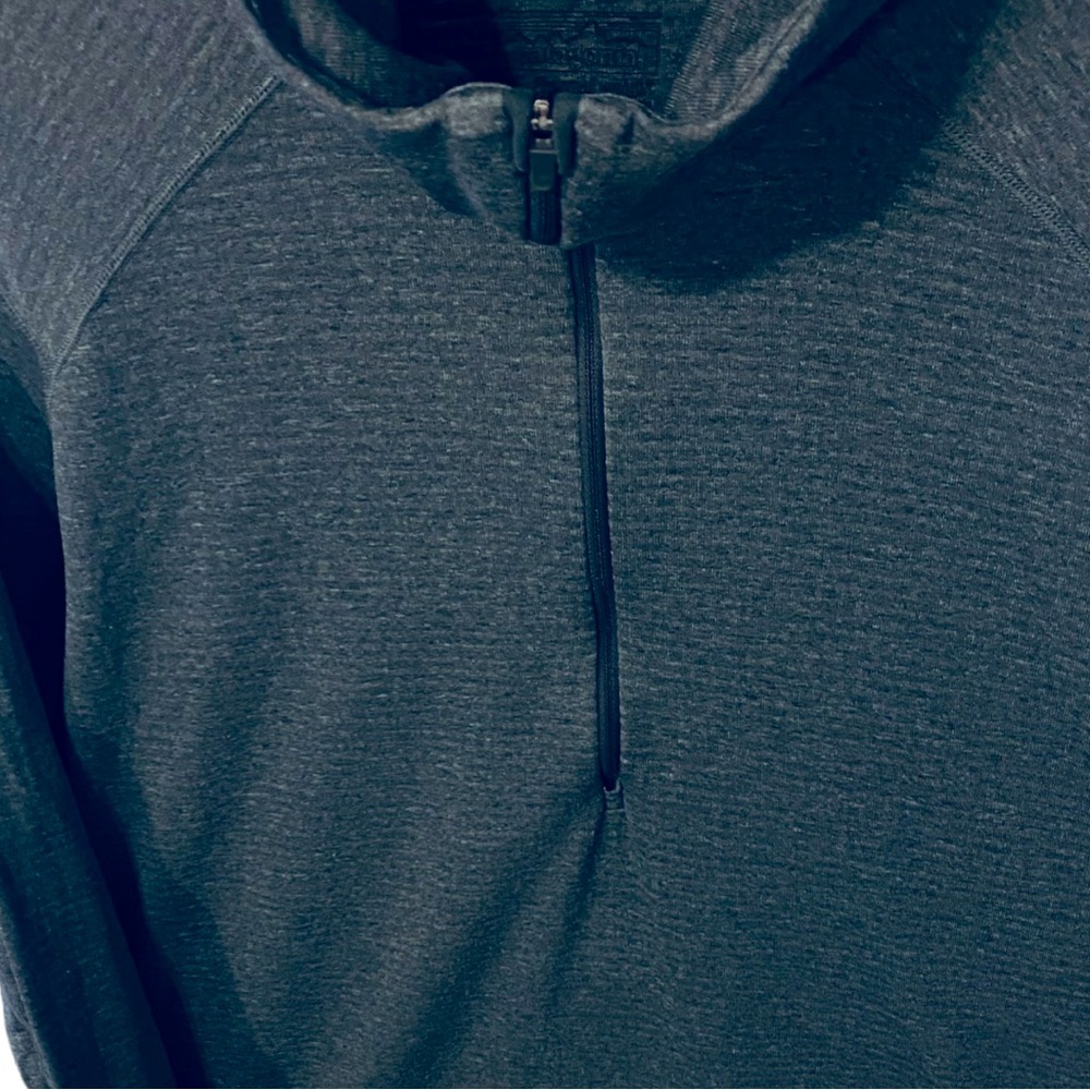 PATAGONIA CAPILENE THERMAL WEIGHT 1/2 ZIP PULLOVER FORGE GRAY HOODY. - Picture 8 of 12